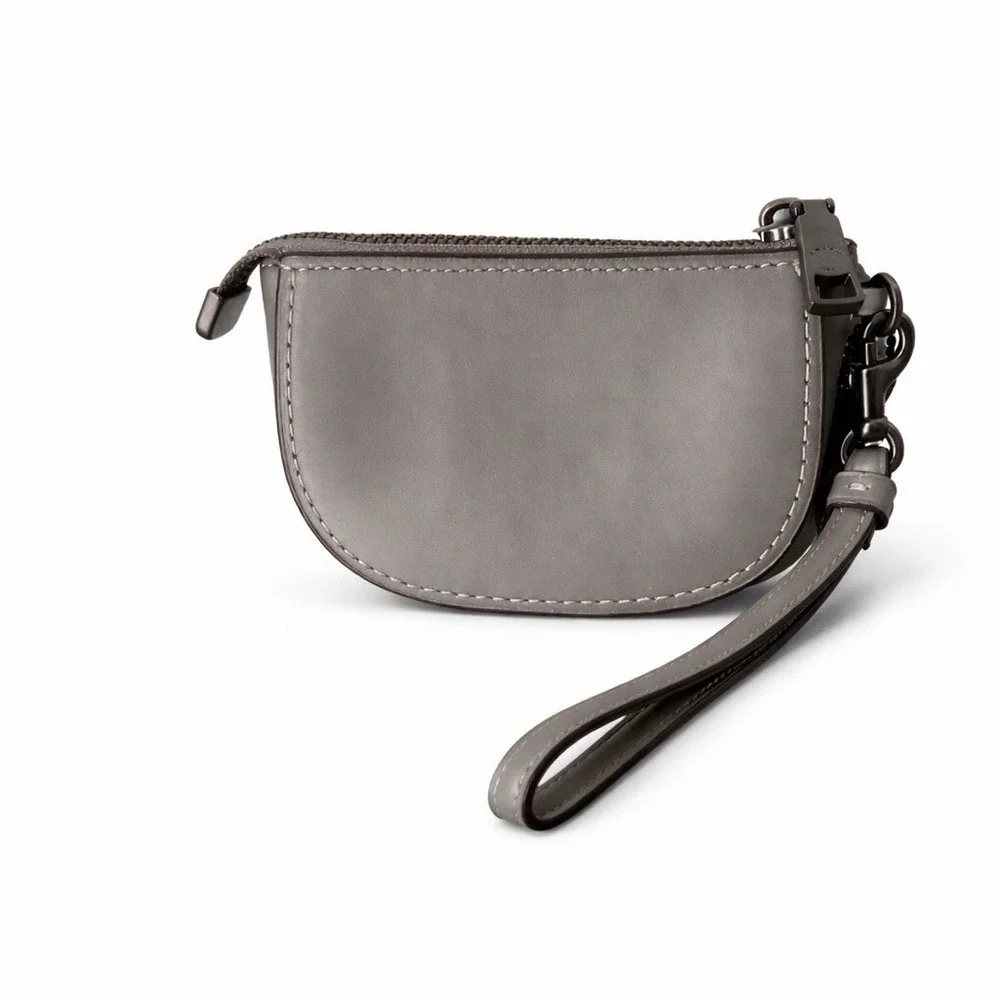Coach 1941 Studded Grey Leather Wristlet Pouch Style‎ 57184 Gunmetal